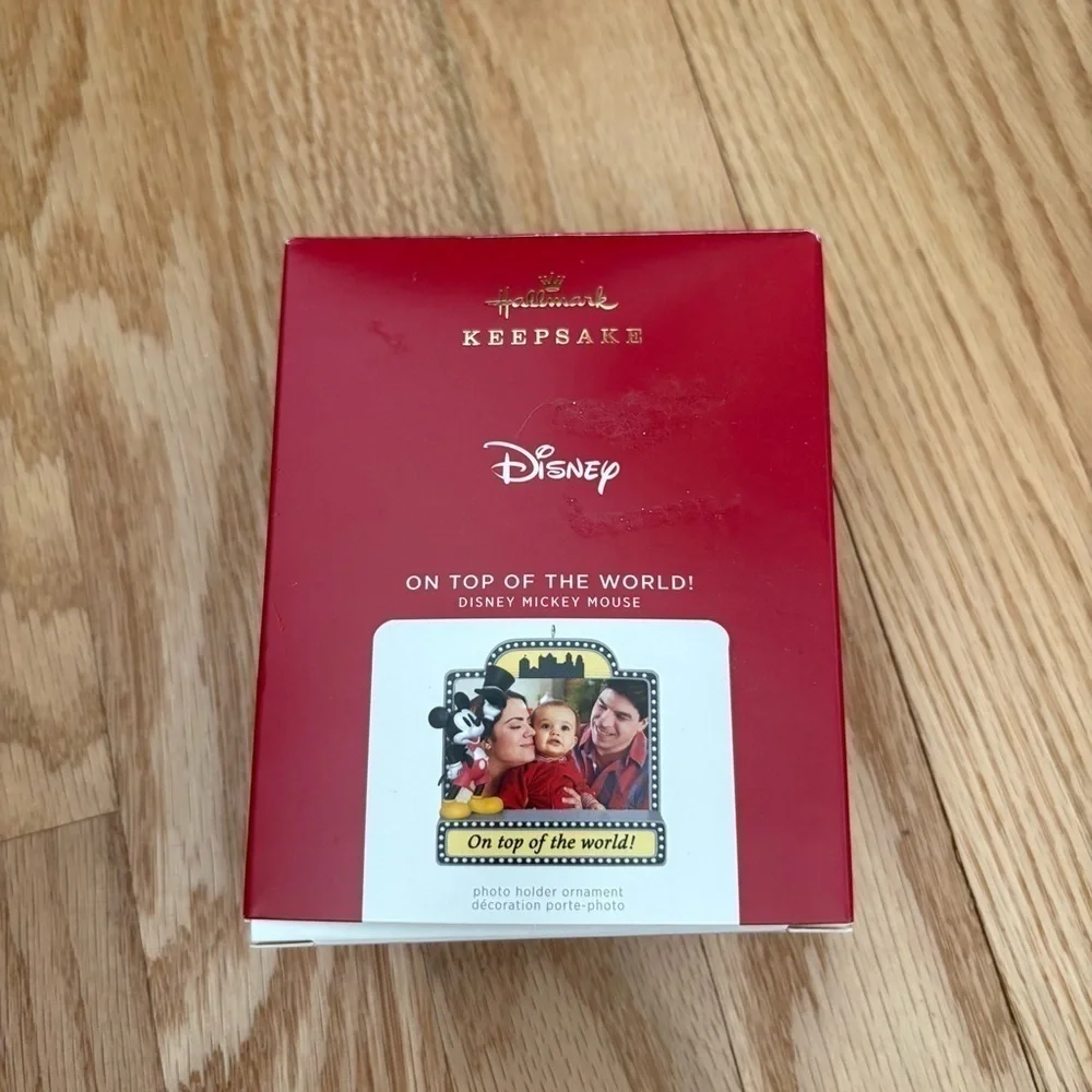 2021 Hallmark ON TOP OF THE WORLD Disney Mickey Mouse Keepsake Ornament